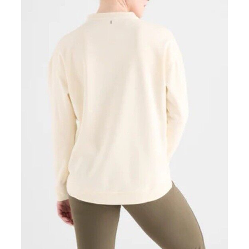 NOBULL Women's crew neck Logo soft sweatshirt MEDIUM Ivory Excellent Condition - Picture 7 of 10
